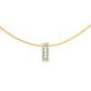 Picture of Double Bar Pendant Necklace Gold Plated