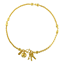 Picture of Key Cable Chain Anklet Gold plated (25cm)