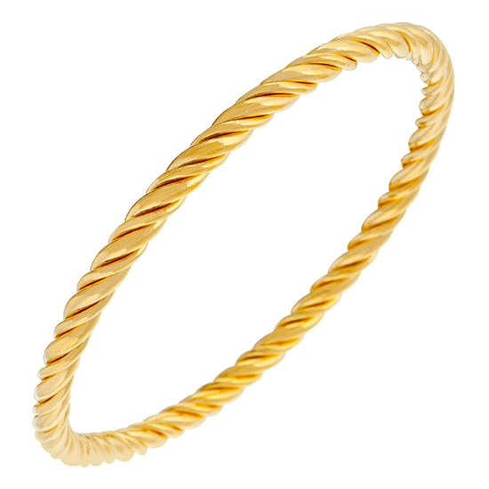 Picture of Classic Twisted Bangle Gold Plated