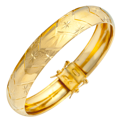 Picture of Starburst Bangle Bracelet Gold Plated