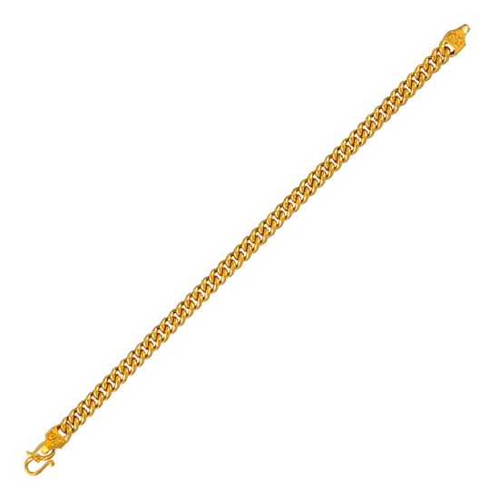 Picture of Thin Classic Curb Chain Bracelet Gold Plated