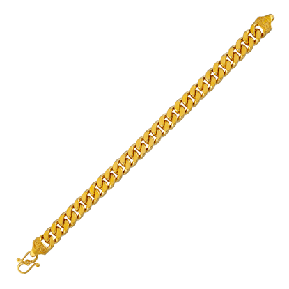 Picture of Simple Cuban Chain Bracelet Gold Plated