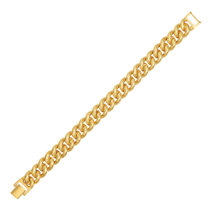 Picture of Thick Curb Chain Link Bracelet Gold Plated (16.5cm)