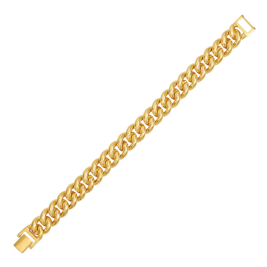 Picture of Thick Curb Chain Link Bracelet Gold Plated