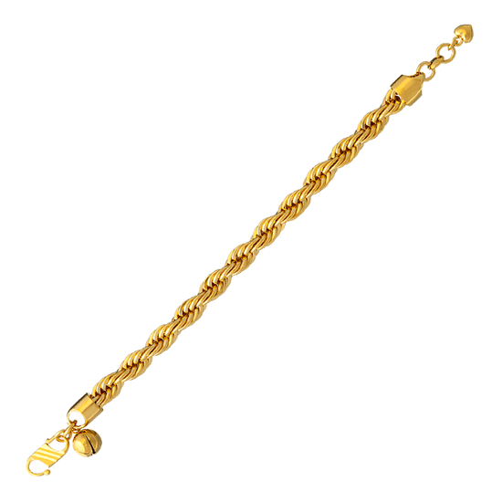Picture of Thick Rope Chain Bracelet Gold Plated