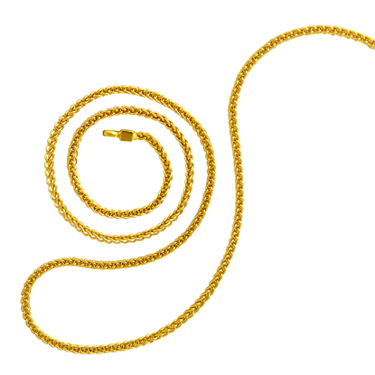 Picture of Simple Wheat Chain Necklace Gold Plated (Espiga) (45cm)