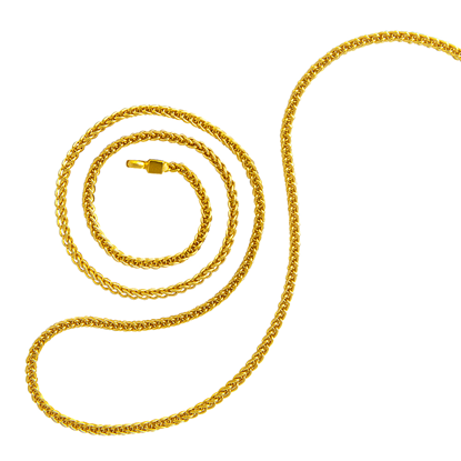 Picture of Simple Wheat Chain Necklace Gold Plated