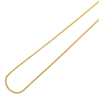 Picture of Simple Curb Chain Necklace Gold Plated