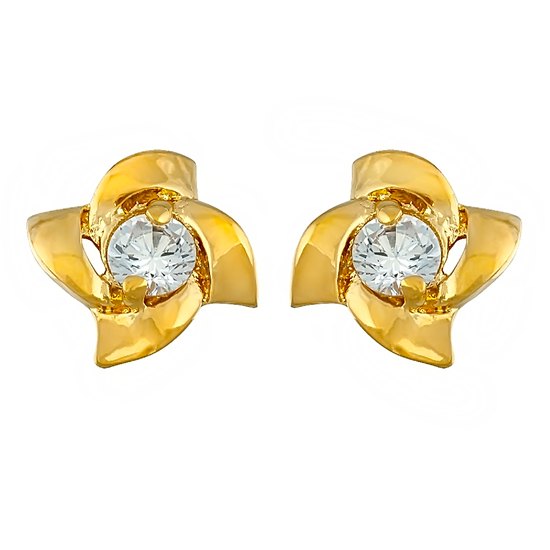 Picture of Windmill Flower Stud Earrings Gold Plated