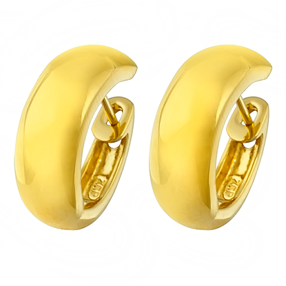 Picture of Classic Simple Hoop Earrings Gold Plated