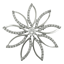 Picture of CZ Flower Petals Brooch Rhodium Plated