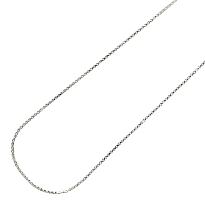Picture of Box Chain Necklace Rhodium Plated (42-45-48cm)