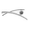 Picture of Large Criss Cross Brooch Rhodium Plated