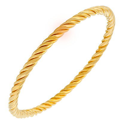 Picture of Classic Twisted Bangle Gold Plated (50mm)