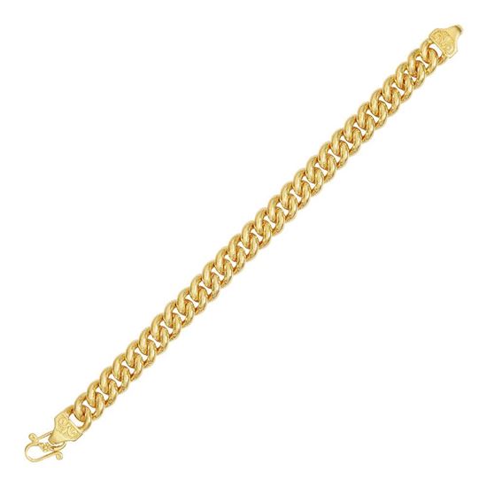 Picture of Classic Thick Curb Chain Bracelet Gold Plated