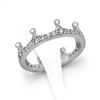 Picture of Crown Ring Rhodium Plated Stackable