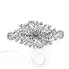 Picture of Swirl Rhombus Floral Brooch Rhodium Plated