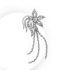 Picture of Feather Flower Brooch Rhodium Plated Set