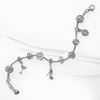 Picture of CZ Diva Fashion Charm Bracelet Rhodium Plated (16-16.5cm)