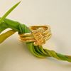 Picture of Love Spiral Coil Wrap Ring Gold Plated