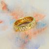 Picture of Double Channel CZ Ring Gold Plated