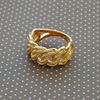 Picture of Bold Interlocking Curb Chain Ring Gold Plated (Coco)