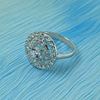 Picture of Double Halo Ring Rhodium Plated