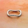 Picture of Wave Ring Rhodium Plated Stackable