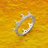 Picture of Crown Ring Rhodium Plated Stackable