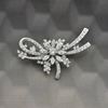 Picture of Classic Flower Brooch Corsage Rhodium Plated