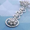 Picture of Geometric Circles Dangle Drop Brooch Rhodium Plated