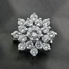 Picture of Dainty CZ Star Brooch Rhodium Plated