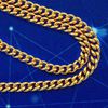 Picture of Simple Curb Chain Necklace Gold Plated