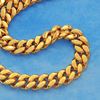Picture of Flat Cuban Chain Necklace Gold Plated (Gajah)
