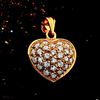 Picture of Bejeweled Heart Pendant Gold Plated