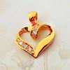 Picture of Twist Open Heart Pendant Gold Plated
