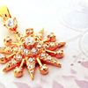 Picture of Starburst Pendant Gold Plated with Pavé CZ