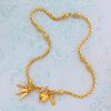 Picture of Key Cable Chain Anklet Gold Plated