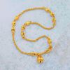 Picture of Triple Bead Link Cable Chain Anklet Gold Plated