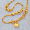 Picture of Triple Bead Link Cable Chain Anklet Gold Plated