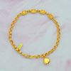 Picture of Girl Chain Anklet Gold Plated with Bell for Kids (19cm)
