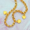 Picture of Minimalist Heart Anklet Gold Plated with Bell for Kids (19cm)