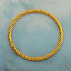 Picture of Classic Twisted Bangle Gold Plated (60mm)