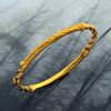 Picture of Double Twist Rope Bangle Gold Plated