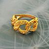 Picture of Chunky Interlocking Link Ring Gold Plated