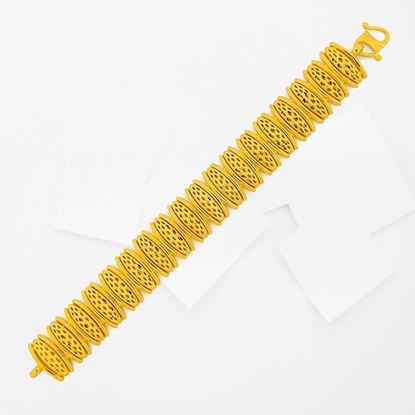 Picture of Pulut Dakap Cangkerang Link Bracelet Gold Plated (16.5cm)