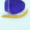 Picture of Bold Square Link Bracelet Gold Plated (Biskut Tawar)