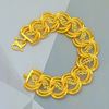 Picture of Leaf Double Link Chain Bracelet Gold Plated (Coco Pulut Dakap)