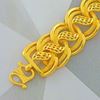 Picture of Leaf Double Link Chain Bracelet Gold Plated (Coco Pulut Dakap)