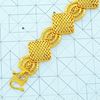 Picture of Rhombus Square Link Bracelet Gold Plated (Ketupat)